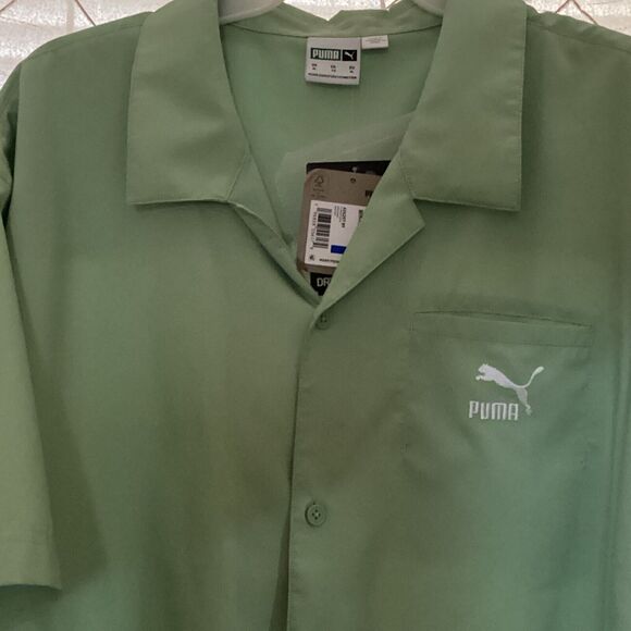 PUMA Men's CLASSICS Shirt Pure Green XL NWT - Picture 3 of 6